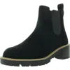 Blondo Mayes Womens Suede Waterproof Ankle Boots In Black