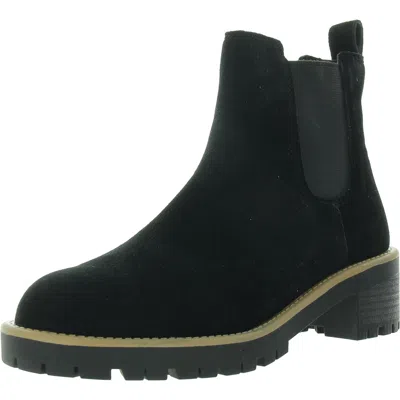 Blondo Mayes Womens Suede Waterproof Ankle Boots In Black