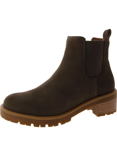 Blondo Mayes Womens Suede Waterproof Ankle Boots In Multi