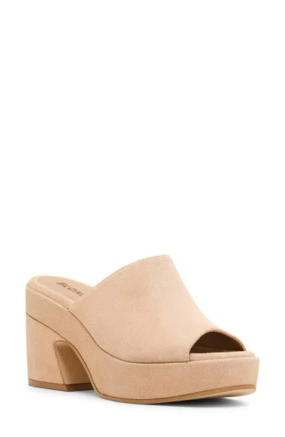 Blondo Melinda Waterprood Platform Slide Sandal In Neutral