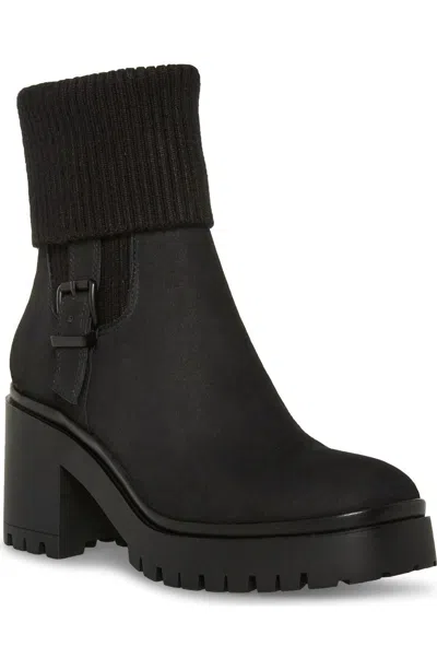 Blondo Men's  Roary Boots Black Nubuck Leather Waterproof Block Heel Hawk3000