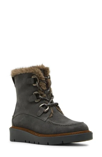 Blondo Monday Waterproof Lace-up Boot In Gray