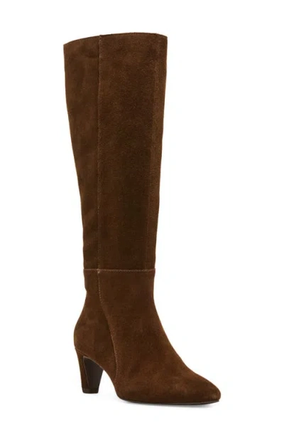 Blondo Nadine Leather Knee High Boot In Brown