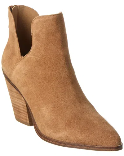 Blondo Neda Waterproof Suede Bootie In Brown