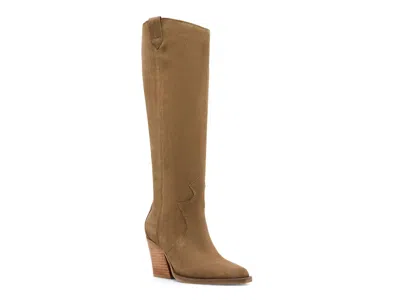 Blondo Opal Waterproof Leather Knee High Boot In Brown