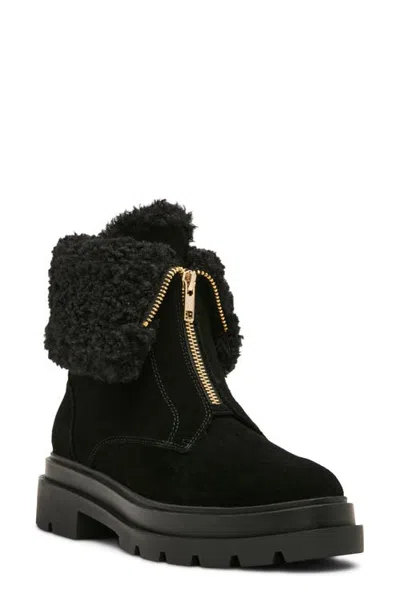 Blondo Parina Waterproof Leather Boot In Black Suede