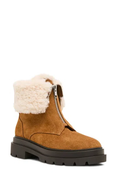 Blondo Parina Waterproof Leather Boot In Camel Suede