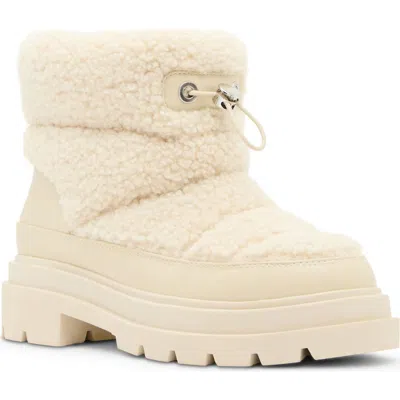 Blondo Polar Waterproof Puffer Boot In Natural Faux Fur