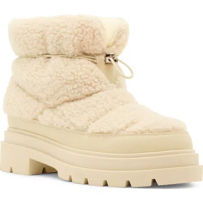 Blondo Pya Waterproof Faux Fur Boot In Natural Faux Fur/suede