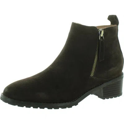 Blondo Samara Womens Suede Square Toe Ankle Boots In Multi