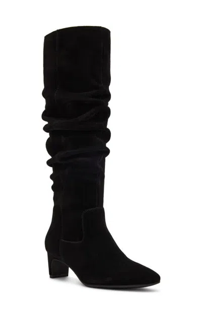 Blondo Saren Waterproof Leather Boot In Black Suede