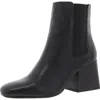 Blondo Saylor Womens Laceless Leather Ankle Boots In Black