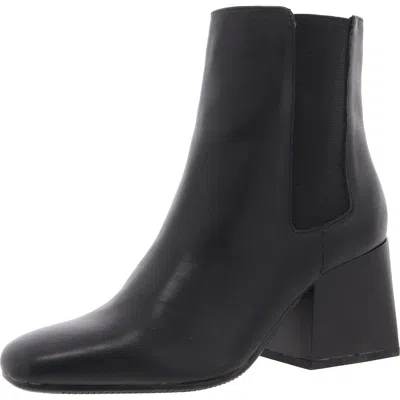 Blondo Saylor Womens Laceless Leather Ankle Boots In Black