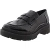Blondo School Womens Leather Slip-on Platform Heels In Black