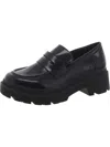 Blondo School Womens Leather Slip-on Platform Heels In Multi