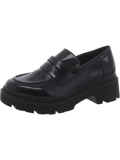 Blondo School Womens Leather Slip-on Platform Heels In Multi