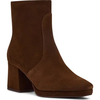 Blondo Seema Waterproof Leather Bootie In Brown