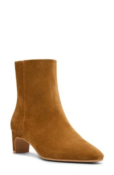 Blondo Shanti Waterproof Leather Kitten Heel Boot In Brown