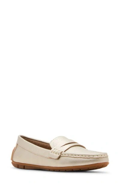 Blondo Shellby Waterproof Driving Loafer In Platinum Leather