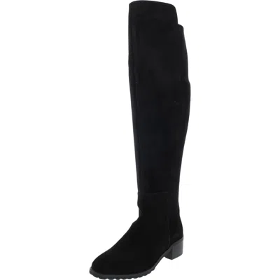 Blondo Sierra Womens Suede Tall Knee-high Boots In Black