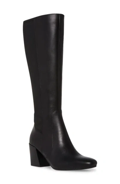 Blondo Silvana Waterproof Knee High Boot In Black Leather/ Stretch