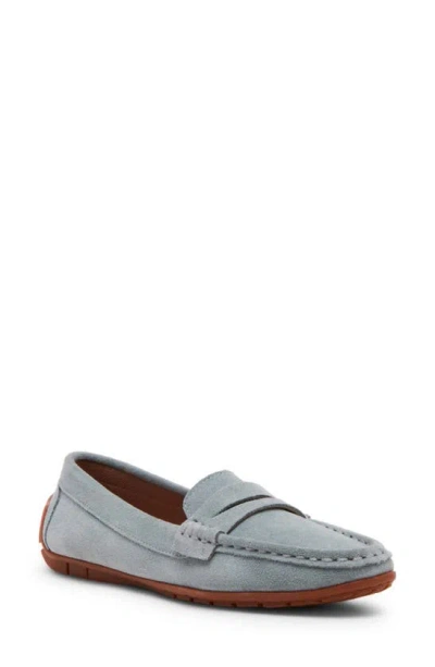 Blondo Sonni Driver Loafer In Blu Suede