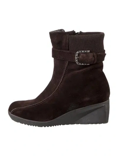 Pre-owned Blondo Suede Boots In Brown