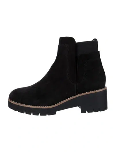 Pre-owned Blondo Suede Chelsea Boots In Black