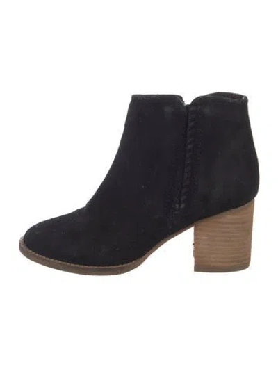 Pre-owned Blondo Suede Chelsea Boots In Blue