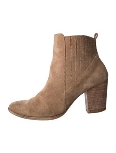 Pre-owned Blondo Suede Chelsea Boots In Brown