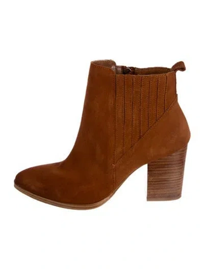 Pre-owned Blondo Suede Chelsea Boots In Brown
