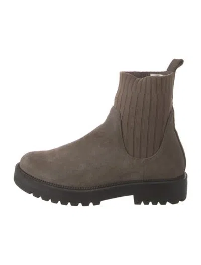 Pre-owned Blondo Suede Chelsea Boots In Brown