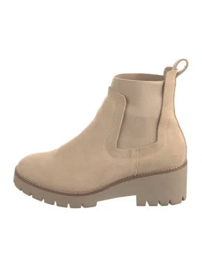 Pre-owned Blondo Suede Chelsea Boots In Neutrals