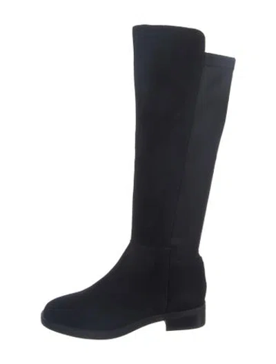 Pre-owned Blondo Suede Riding Boots In Black