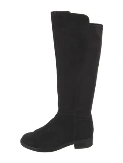 Pre-owned Blondo Suede Riding Boots In Black