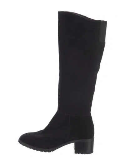 Pre-owned Blondo Suede Riding Boots In Black