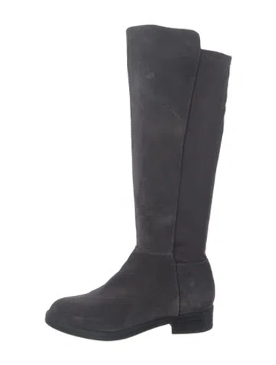 Pre-owned Blondo Suede Riding Boots In Blue