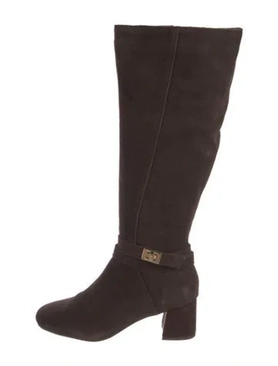 Pre-owned Blondo Suede Riding Boots In Brown