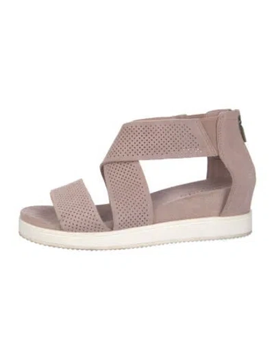 Pre-owned Blondo Suede Sandals In Neutrals