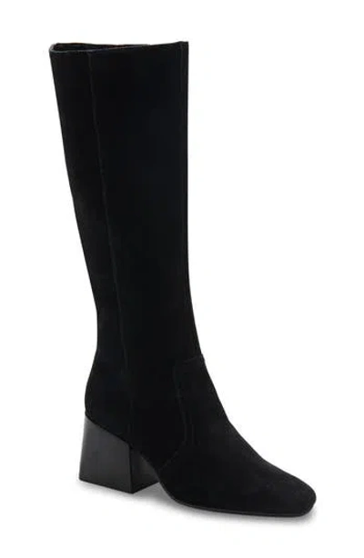 Blondo Tessa Waterproof Knee High Boot In Black Sued