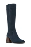 Blondo Tessa Waterproof Knee High Boot In Navy Suede