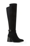 Blondo Twyla Waterproof Knee High Suede Boot In Black Suede
