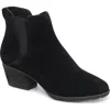 Blondo Victory Waterproof Bootie In Black Suede/elastic