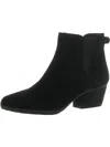 Blondo Victory Womens Suede Stacked Heel Ankle Boots In Black