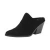 Blondo Women's Nicole Mule In Black Suede In Black