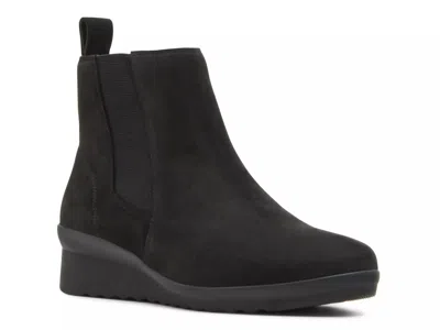 Blondo Women's Shaya Ankle Boot In Black Nubuck In Multi