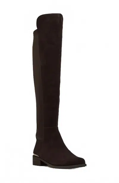 Blondo Women's Valina Waterproof Over The Knee Suede Boots In Black In Multi