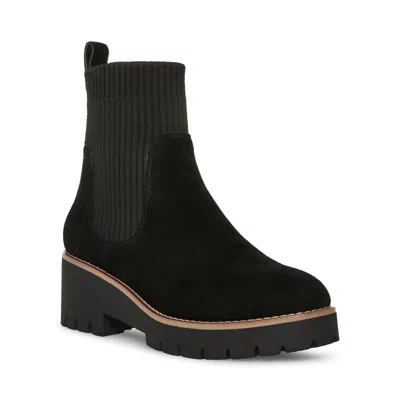 Blondo Women's Waterproof Darren Bootie In Black Suede