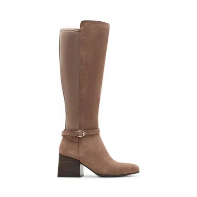 BLONDO WOMEN'S WATERPROOF TWYLA BOOT IN TAUPE SUEDE