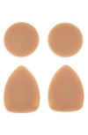Bloo Perfect Pair Assorted 2-pack Round & Triangle Nipple Covers In Brown